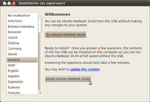 Ubuntu 10.04 Lucid Lynx LTS von USB-Stick installieren 00